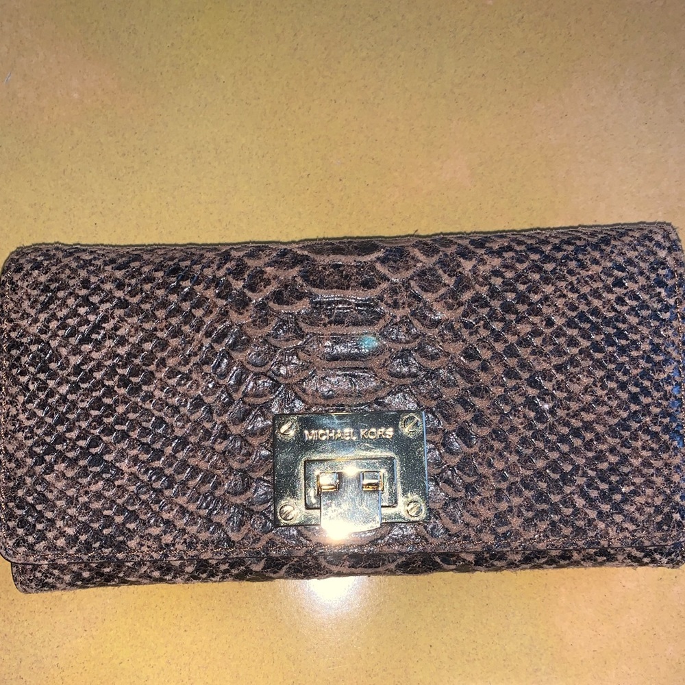Michael Kors snake skin wallet